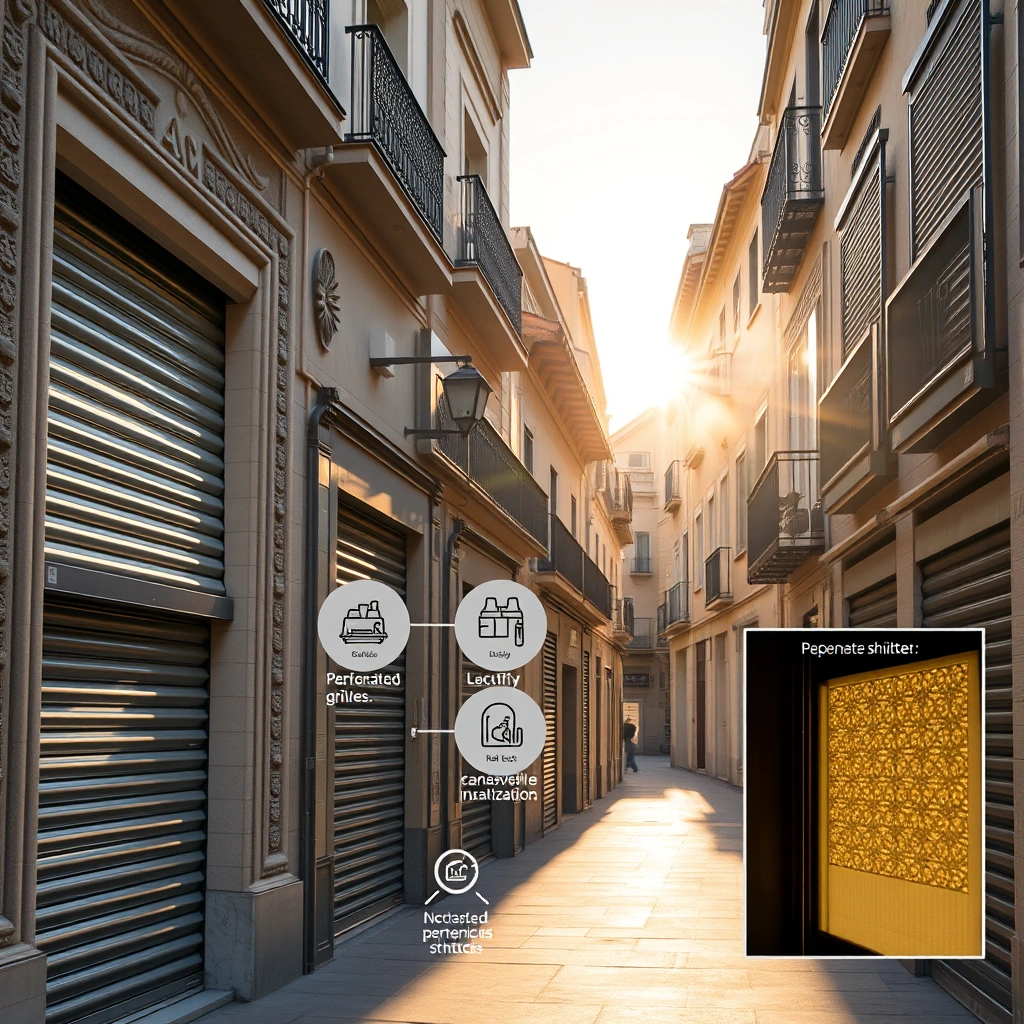 text2img 26d7d298 234e 4ee9 b9e3 802de1723ab1 00001  - &iquest;Qu&eacute; tipos de persianas met&aacute;licas son m&aacute;s populares en Barcelona para tiendas comerciales?