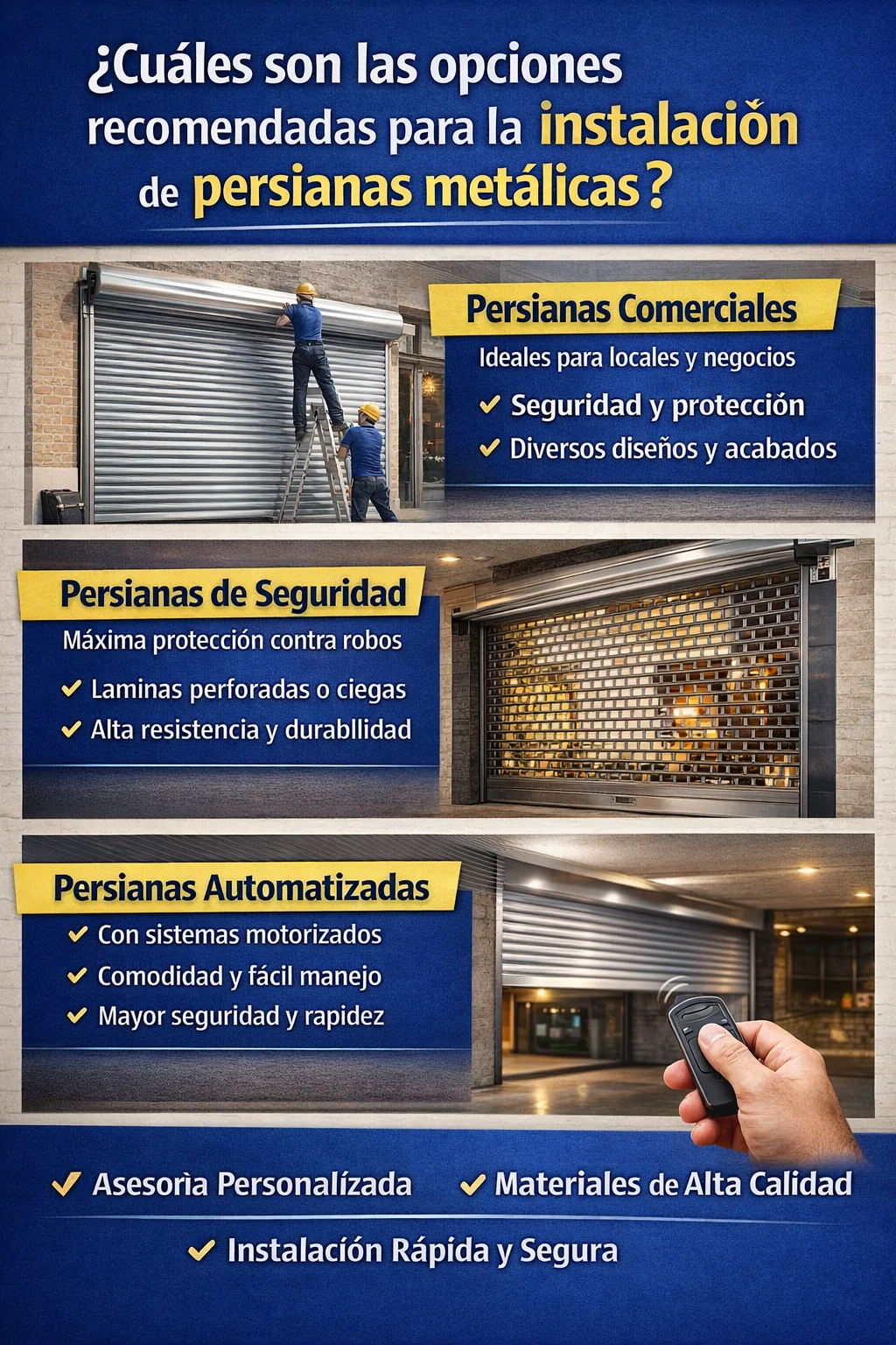 ¿Cuáles son las opciones más recomendadas para la instalación de persianas metálicas en Barcelona? Cuales son las opciones mas recomendadas para la instalacion de persianas metalicas Barcelona - ¿Cuáles son las opciones más recomendadas para la instalación de persianas metálicas en Barcelona?
