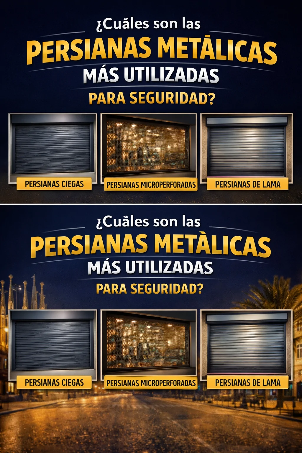 ¿Cuáles son las persianas metálicas más utilizadas para seguridad en Barcelona? Cuales son las persianas metalicas mas utilizadas para seguridad Barcelona - ¿Cuáles son las persianas metálicas más utilizadas para seguridad en Barcelona?
