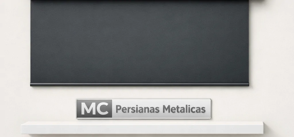 Composición de ventana geométrica con persiana motorizada; sugiere movimiento. Cuales son las ofertas actuales para motorizacion de persianas en locales comerciales.