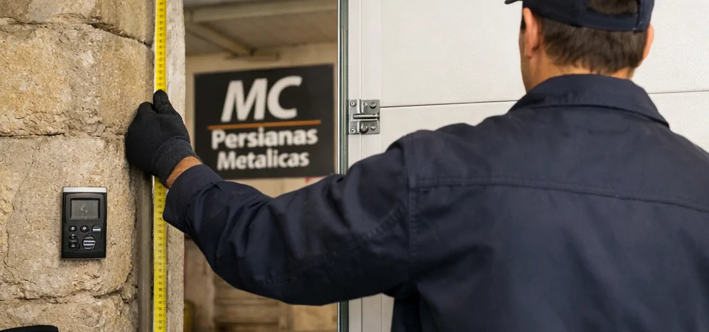 Cuales son las alternativas mas populares para la instalacion de puertas de garaje en Barcelona: técnico mide puerta